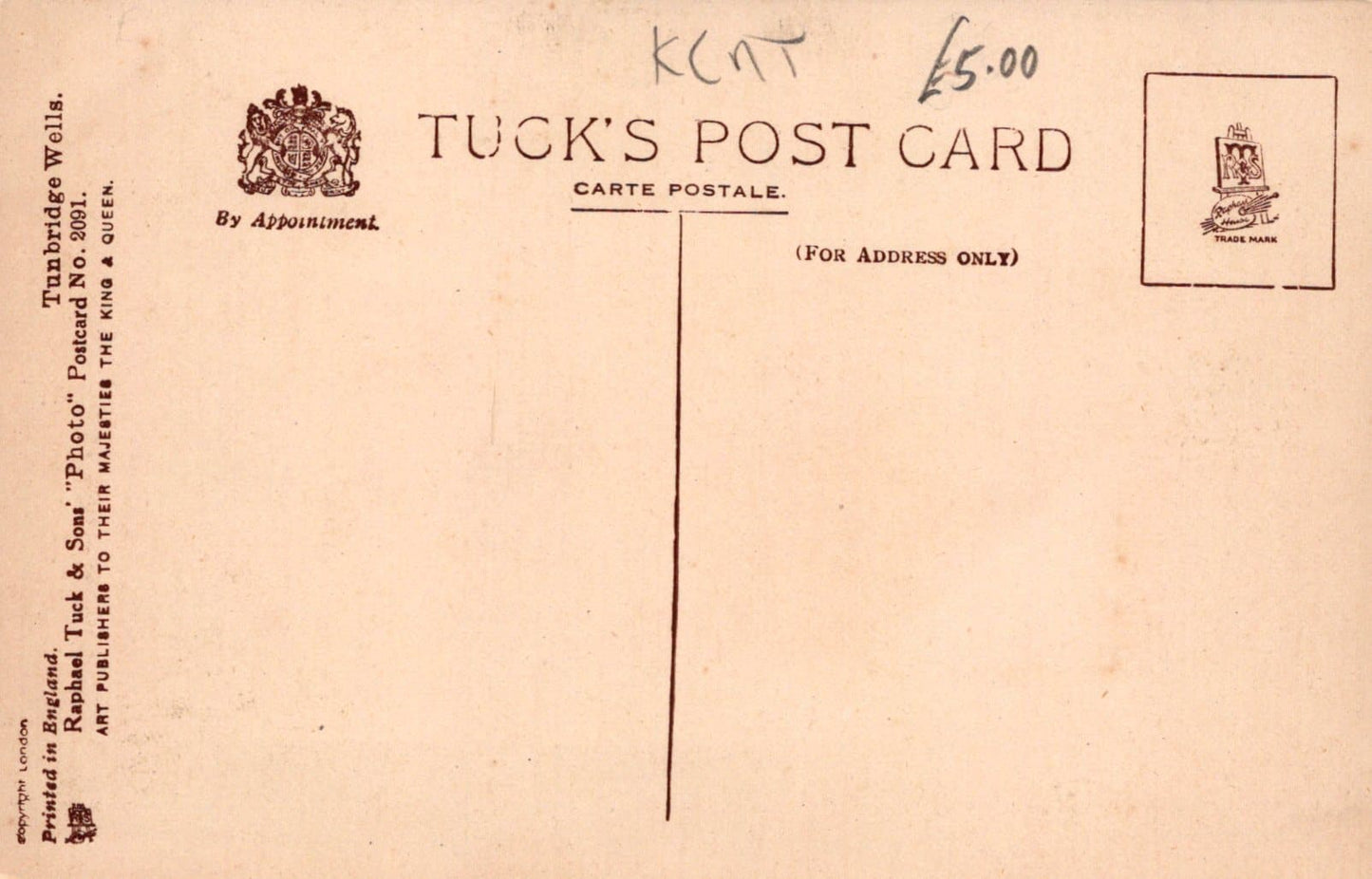 Kent Postcard - King Charles The Martyr's Church, Tunbridge Wells - Mo’s Postcards 