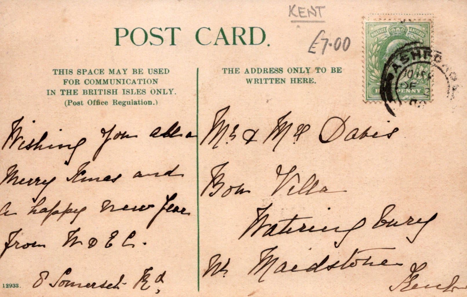 Kent Postcard - Potters Corner, Ashford - Mo’s Postcards 