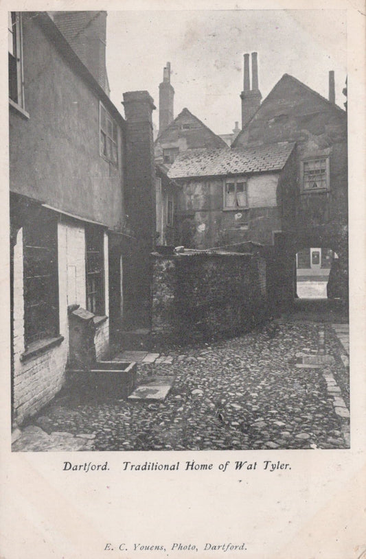 Kent Postcard - Dartford - Traditional Home of Wat Tyler, 1904 - Mo’s Postcards 