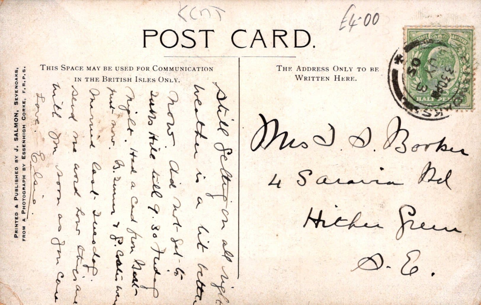 Kent Postcard - Otford Village, 1905 - Mo’s Postcards 