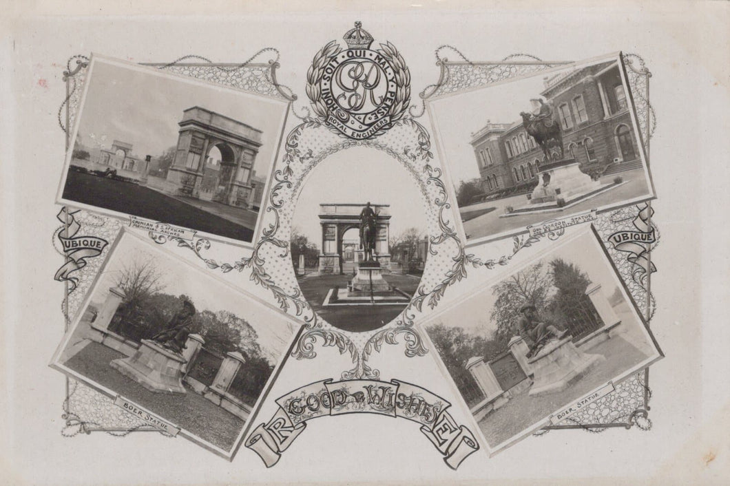 Kent Postcard - Good Wishes, The Royal Engineers, Chatham - Mo’s Postcards 