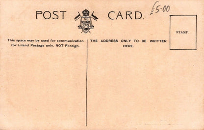 Military Postcard - Royal Navy - H.M.S. St George - Fitting Sails on Boat Deck - Mo’s Postcards 