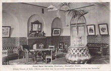 Load image into Gallery viewer, Military Postcard - Royal Naval Barracks, Chatham - Reception Room, 1914 - Mo’s Postcards 
