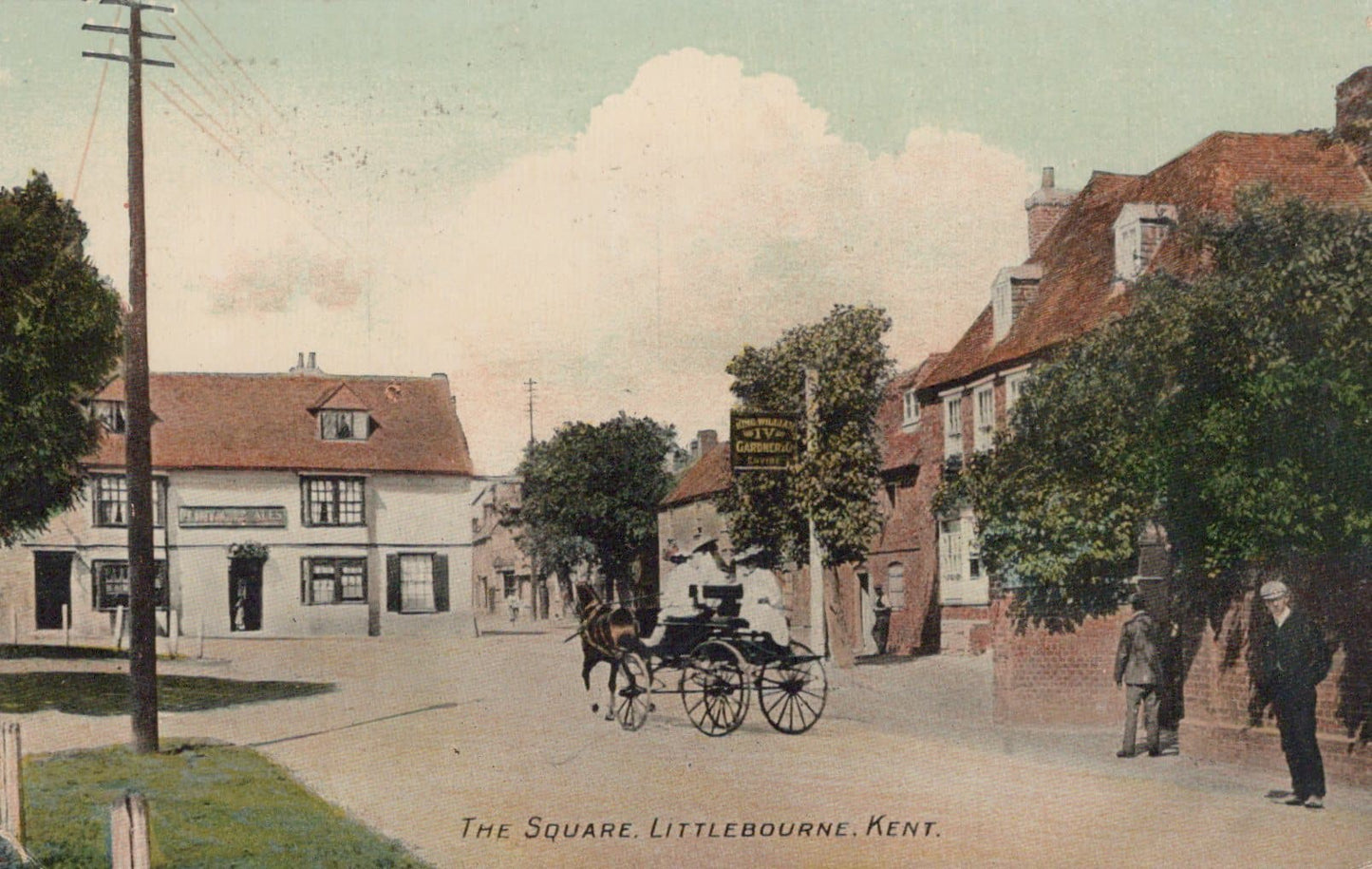 Kent Postcard - The Square, Littlebourne, 1915 - Mo’s Postcards 