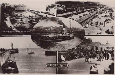 Yorkshire Postcard - Greetings From Bridlington, 1934 - Mo’s Postcards 
