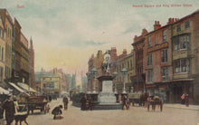 Load image into Gallery viewer, Yorkshire Postcard - Market Square and King William Statue, Hull - Mo’s Postcards 
