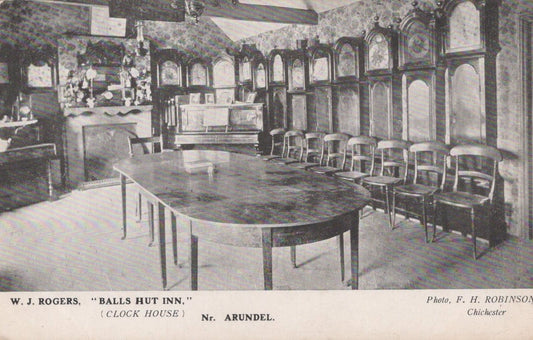 Sussex Postcard - Clock House, "Balls Hut Inn", Nr Arundel, 1908 - Mo’s Postcards 