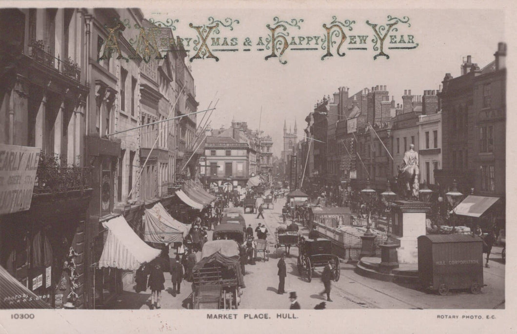 Yorkshire Postcard - Market Place, Hull - Mo’s Postcards 