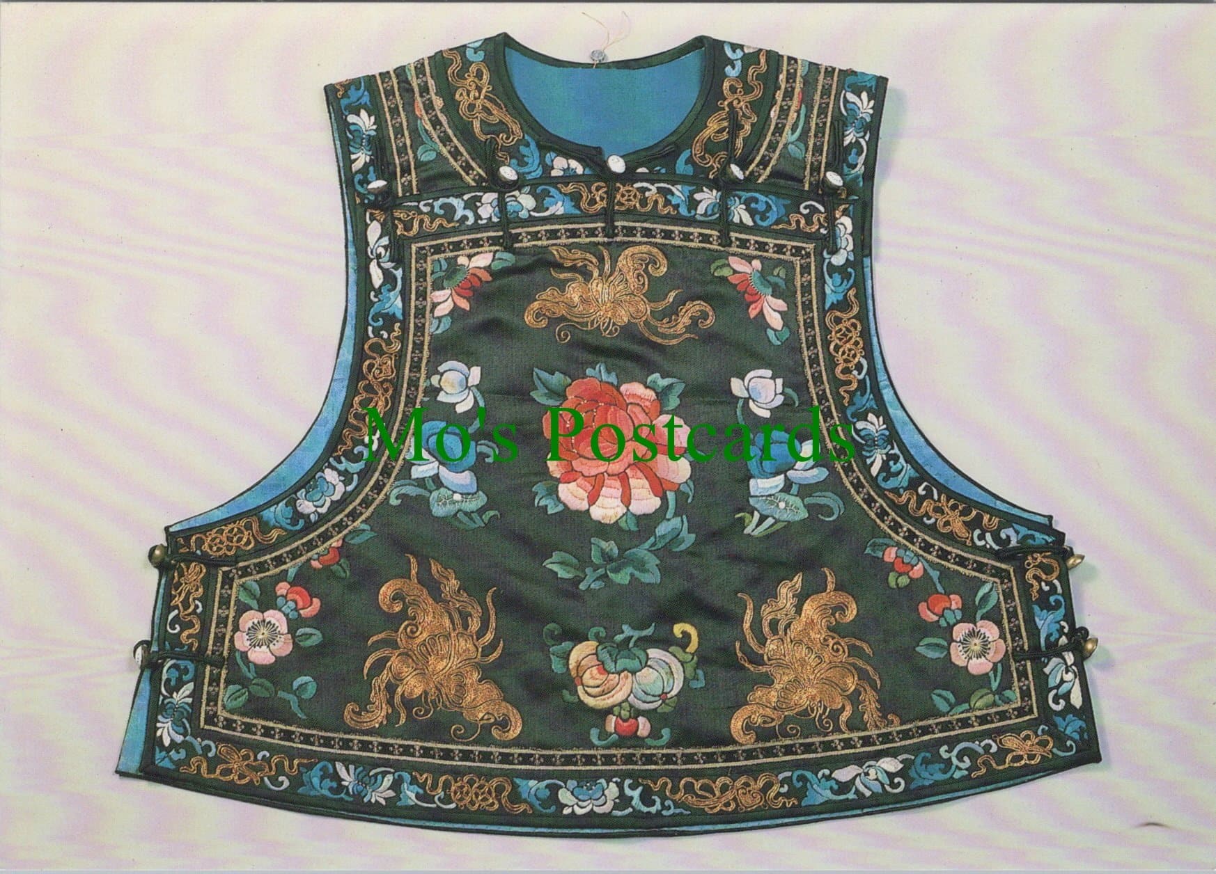 V & A Museum Postcard - Chinese Girls Overgarment