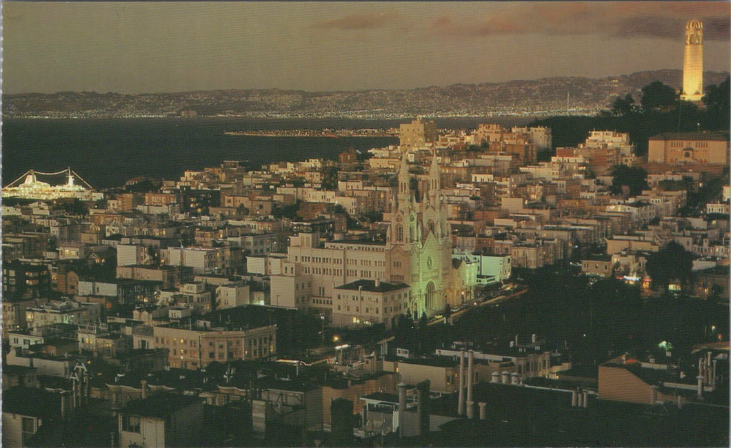 Coit Tower and Skyline of San Francisco