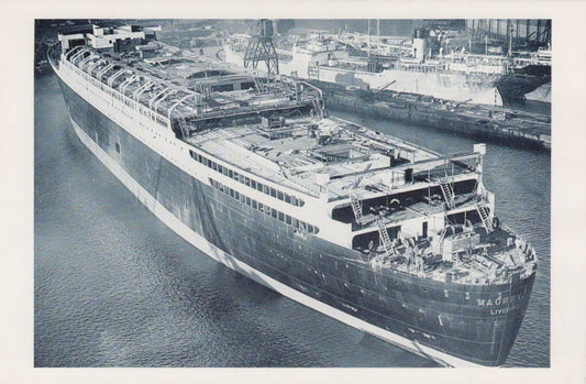 Nostalgia Postcard - Cunard White Star Liner 'Mauretania', 1938 - Mo’s Postcards 