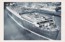 Load image into Gallery viewer, Nostalgia Postcard - Cunard White Star Liner &#39;Mauretania&#39;, 1938 - Mo’s Postcards 
