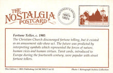 Load image into Gallery viewer, Nostalgia Postcard - London Life - Fortune Teller, c.1905 - Mo’s Postcards 
