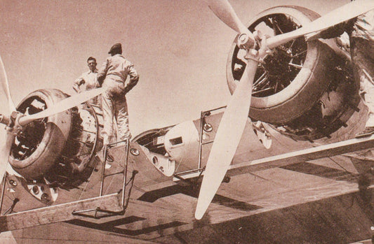 Nostalgia Postcard - The Flying Boat, Coriolanus, 1938 - Mo’s Postcards 