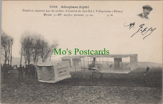 Aviation Postcard - Aeroplane Zipfel