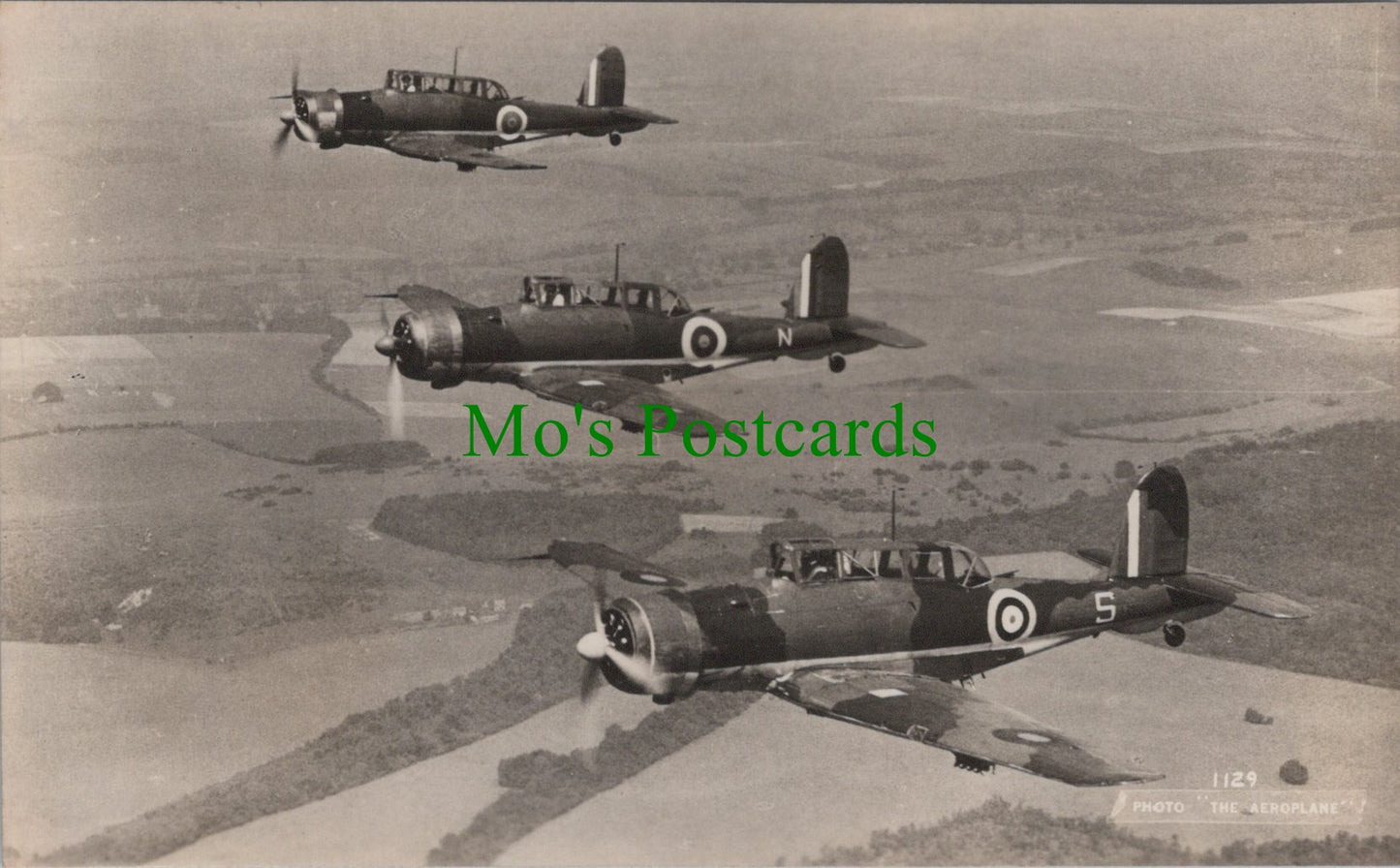 Military Aviation Postcard - The Aeroplane in Flight