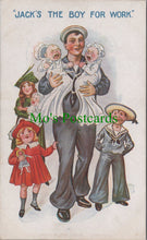 Load image into Gallery viewer, Comic Postcard - &quot;Jack&#39;s The Boy For Work&quot;
