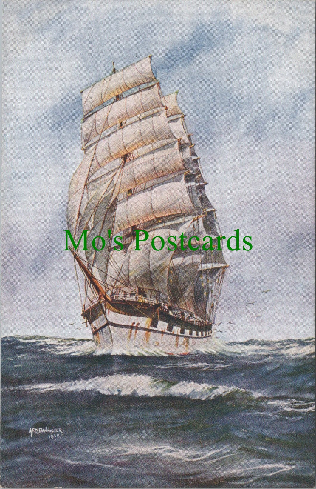 Shipping Postcard - Sailing Ship 