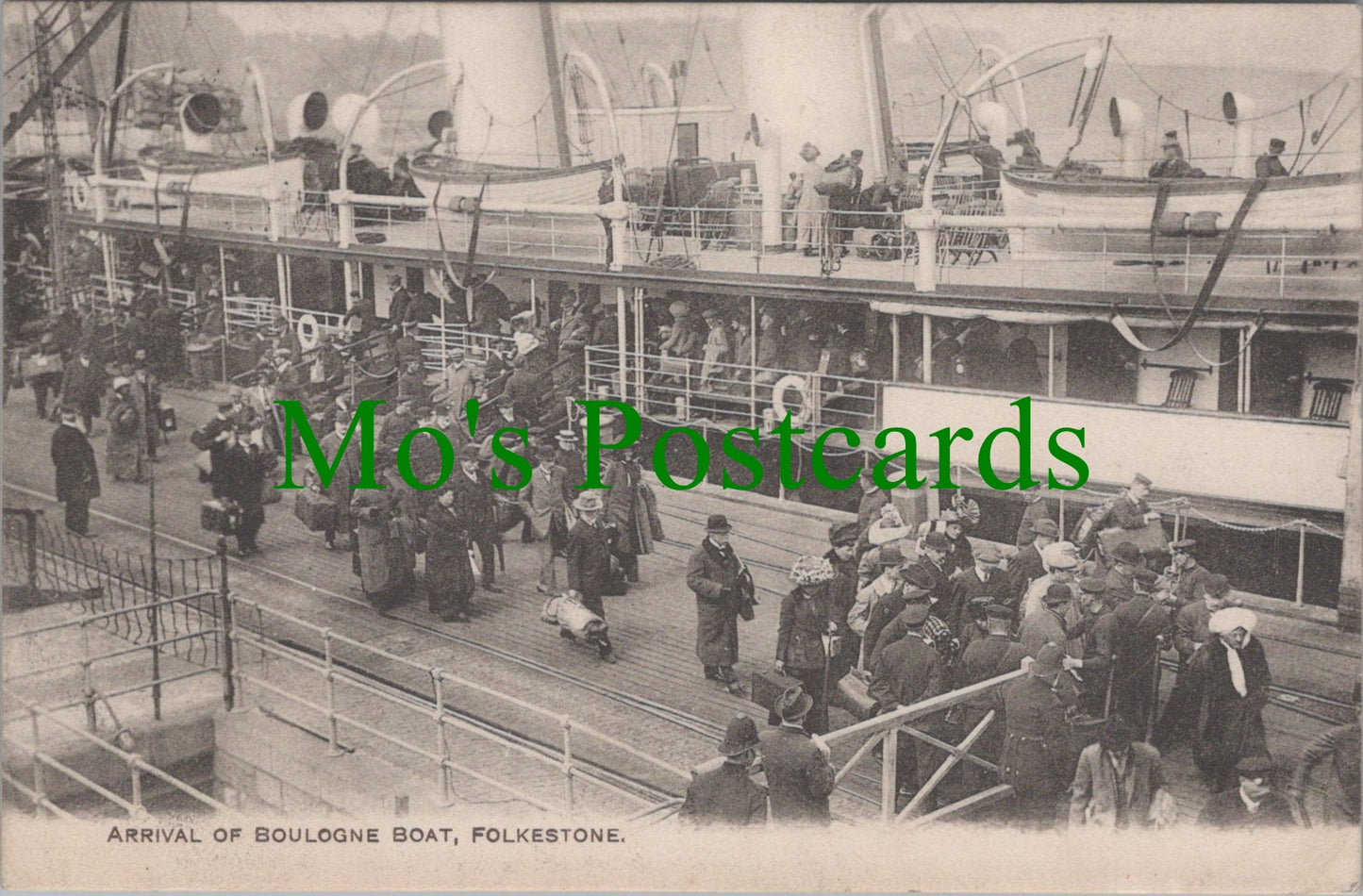 Arrival of Boulogne Boat, Folkestone, Kent