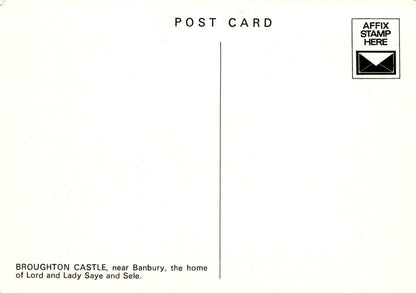 Oxfordshire Postcard - Broughton Castle, Near Banbury - Mo’s Postcards 