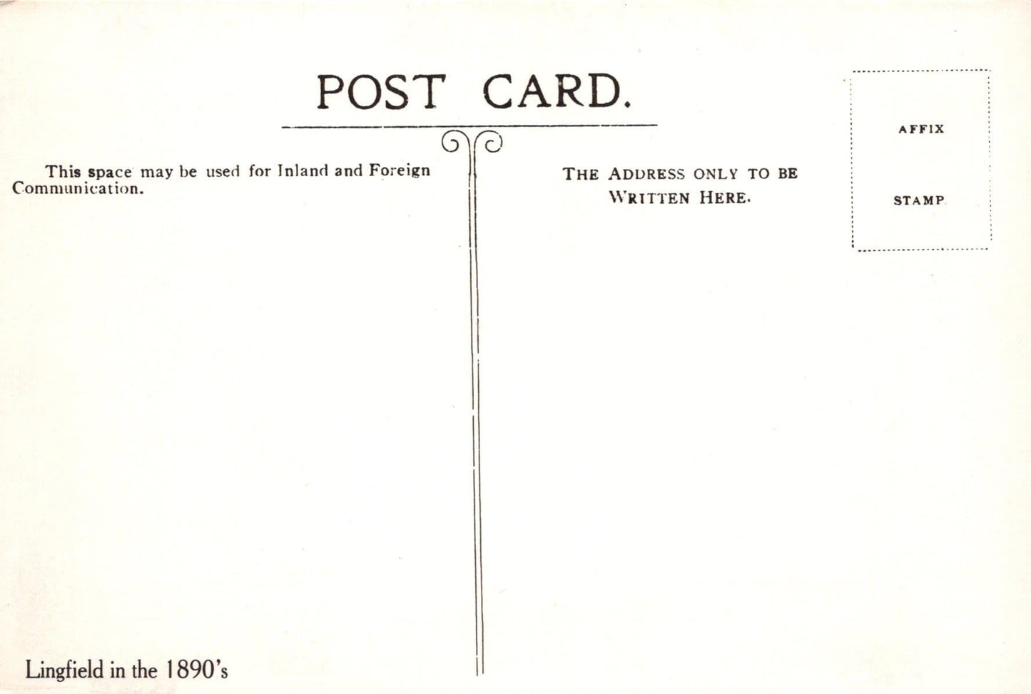 Surrey Postcard - Pencil Sketch Showing Views of Lingfield in The 1890's - Mo’s Postcards 