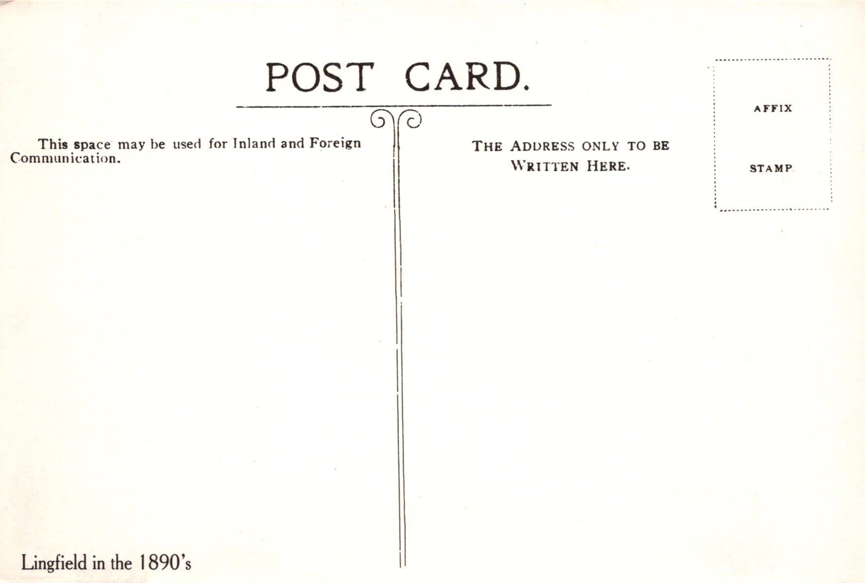 Surrey Postcard - Pencil Sketch Showing Views of Lingfield in The 1890's - Mo’s Postcards 