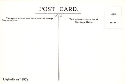 Surrey Postcard - Pencil Sketch of a Jacobean House, Lingfield in The 1890's - Mo’s Postcards 