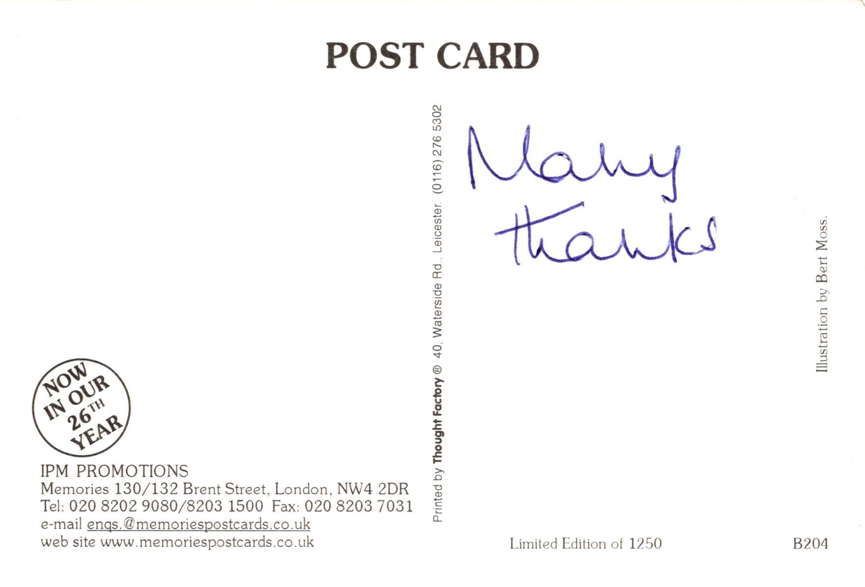 Collectors Fair Postcard - Bloomsbury Postcard and Collectors Fair, 2003 - Mo’s Postcards 