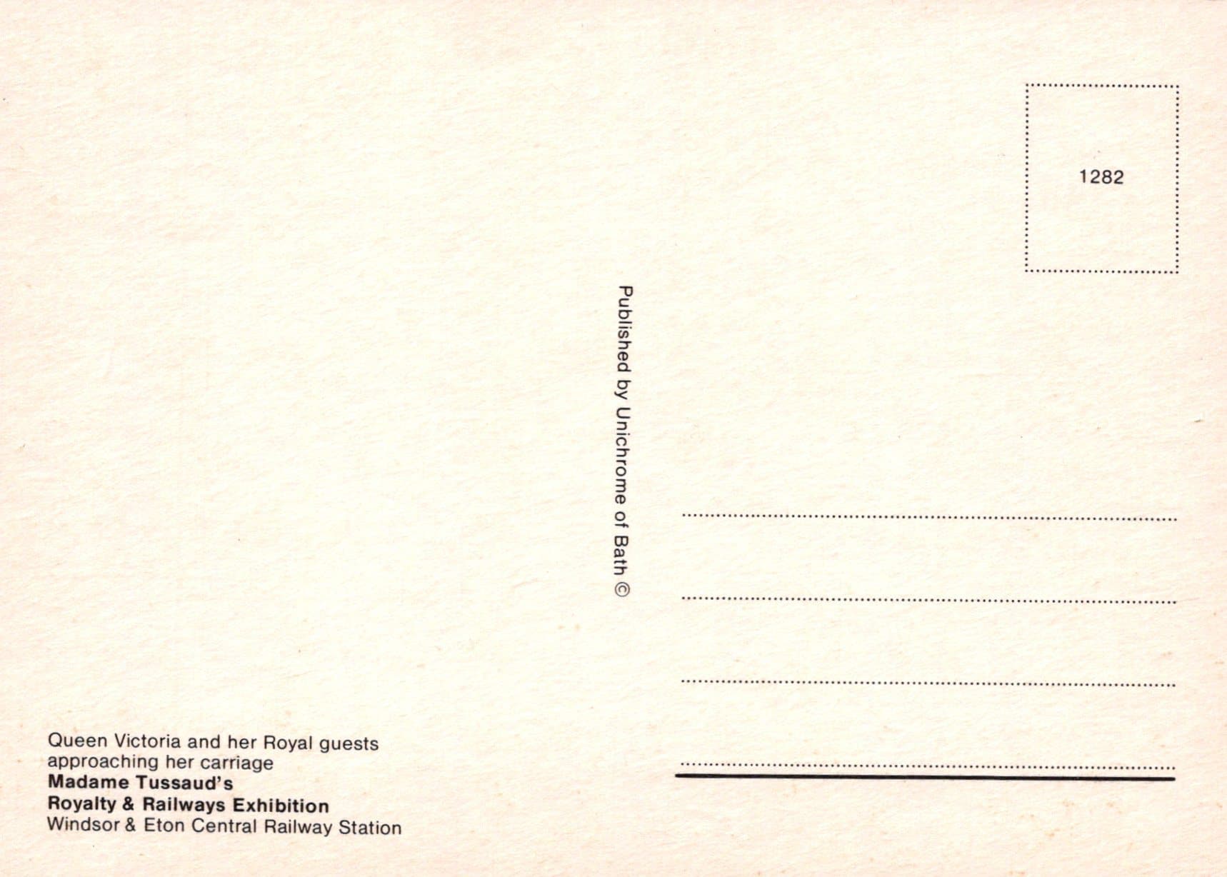 Exhibition Postcard - Queen Victoria and Her Royal Guests, Madame Tussaud's - Mo’s Postcards 