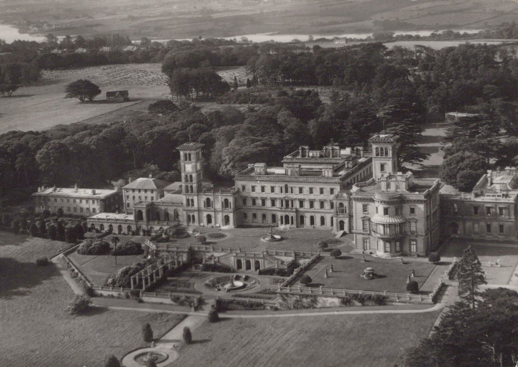 Isle of Wight Postcard - Aerial View of Osborne House - Mo’s Postcards 