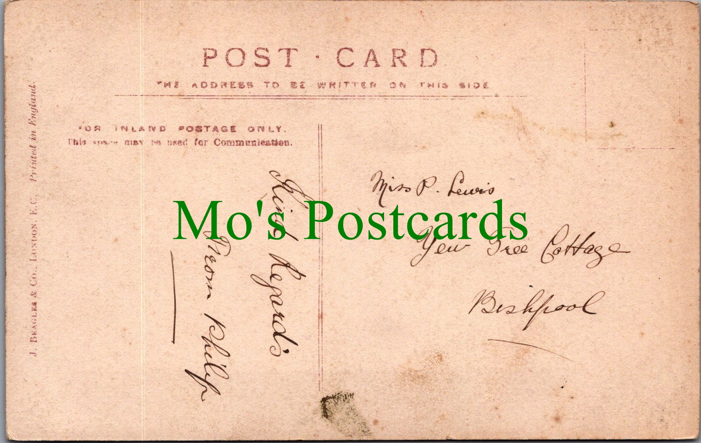 Actress Postcard - Miss Gabrielle Ray