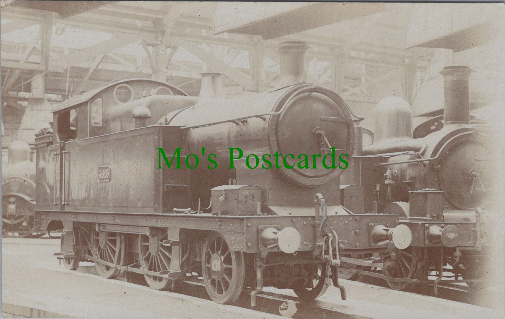 Railway Postcard - Train Engine No 3615