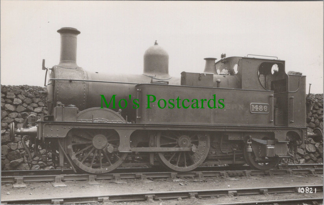 Railway Postcard, Train Engine No 1486