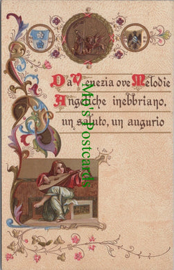 Italy Postcard, Da Venezia Ove Melodie