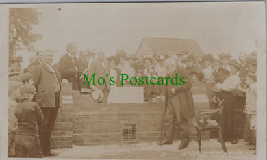 Laying Memorial Stone of The New Chapel, Ringsfield, Suffolk