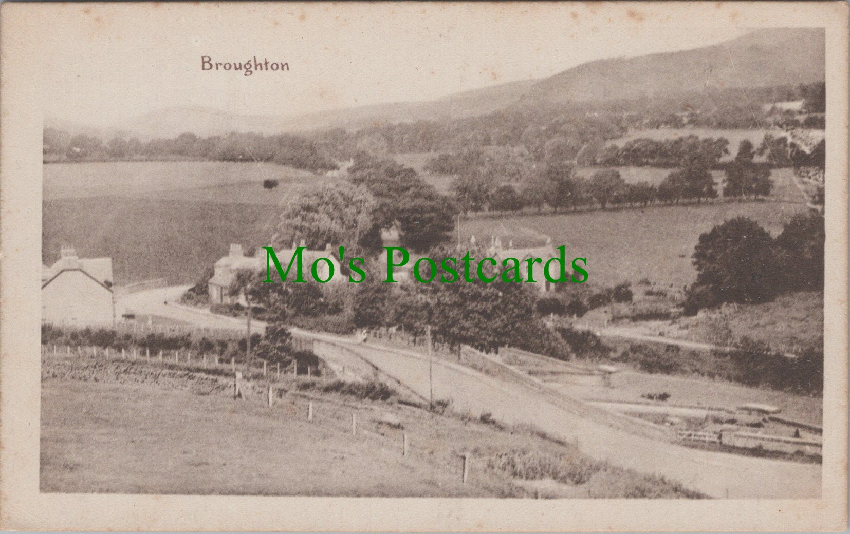 Unlocated Postcard - Broughton Village