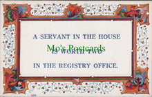 Load image into Gallery viewer, Quotation Postcard - A Servant In The House
