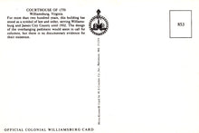 Load image into Gallery viewer, America Postcard - Courthouse of 1770, Williamsburg, Virginia - Mo’s Postcards 
