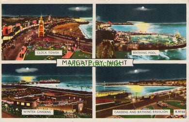 Kent Postcard - Views of Margate By Night, 1963 - Mo’s Postcards 