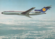 Load image into Gallery viewer, Aviation Postcard - Lufthansa B727 Europa Jet - Mo’s Postcards 
