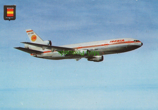 Aviation Postcard - DC 10/30 "Costa Brava" Iberia Aeroplane - Mo’s Postcards 