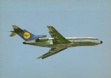 Load image into Gallery viewer, Aviation Postcard - Lufthansa Boeing 727 Aeroplane - Mo’s Postcards 
