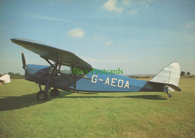 Aviation Postcard - Vintage Aircraft - The Puss Moth Aeroplane - Mo’s Postcards 