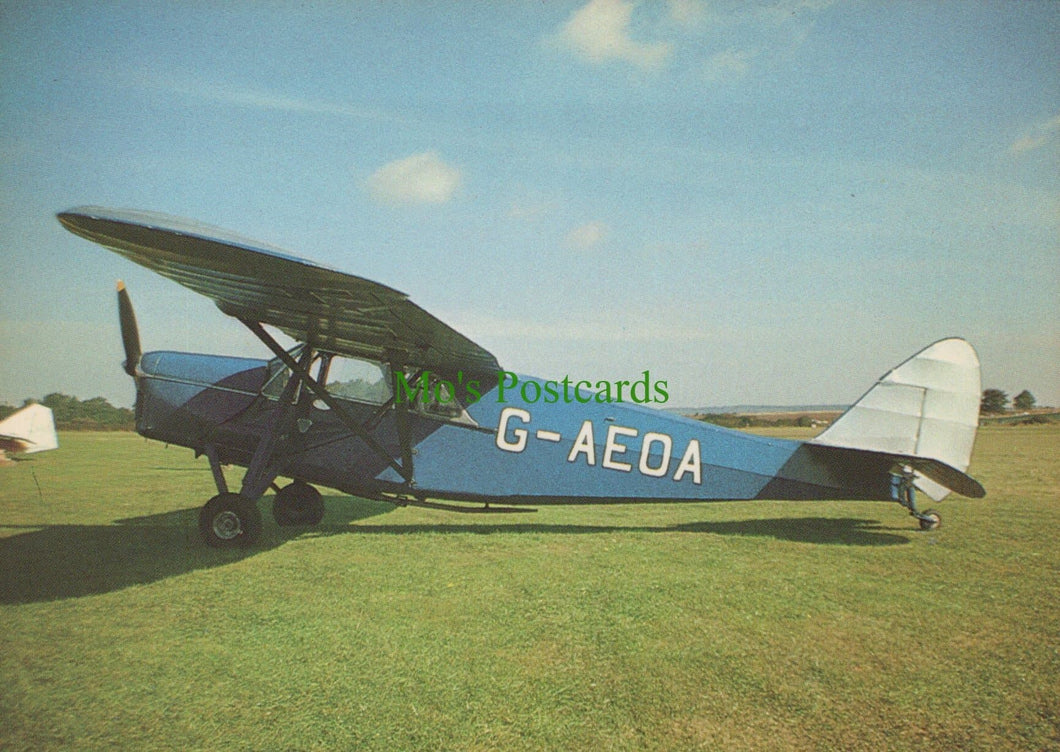 Aviation Postcard - Vintage Aircraft - The Puss Moth Aeroplane - Mo’s Postcards 