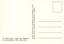 Load image into Gallery viewer, Somerset Postcard - No 7737 With a Train From Taunton at Swimbridge, 1962 - Mo’s Postcards 
