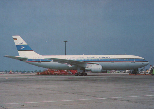 Aviation Postcard - Airbus A310 Kuwait Airways Aeroplane - Mo’s Postcards 