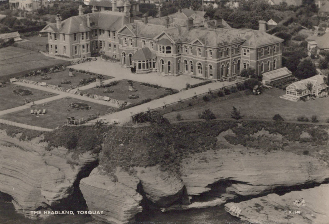 Devon Postcard - Aerial View of The Headland, Torquay - Mo’s Postcards 