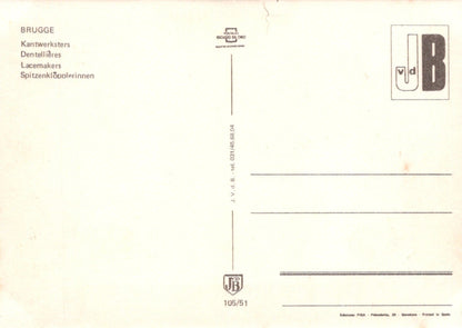 Belgium Postcard - Bruges - Lacemakers - Mo’s Postcards 