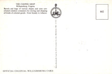 Load image into Gallery viewer, America Postcard - The Cooper Shop, Williamsburg, Virginia - Mo’s Postcards 
