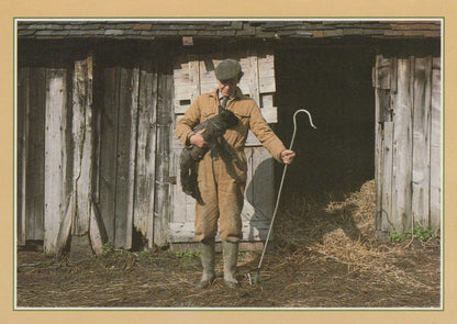 Traditional Crafts Postcard - Shepherd and Lamb - Mo’s Postcards 